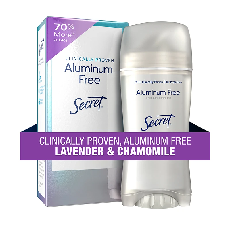 Clinically Proven Aluminum Free Deodorant Lavender Chamomile 2.4 OZ clinically proven, aluminum free