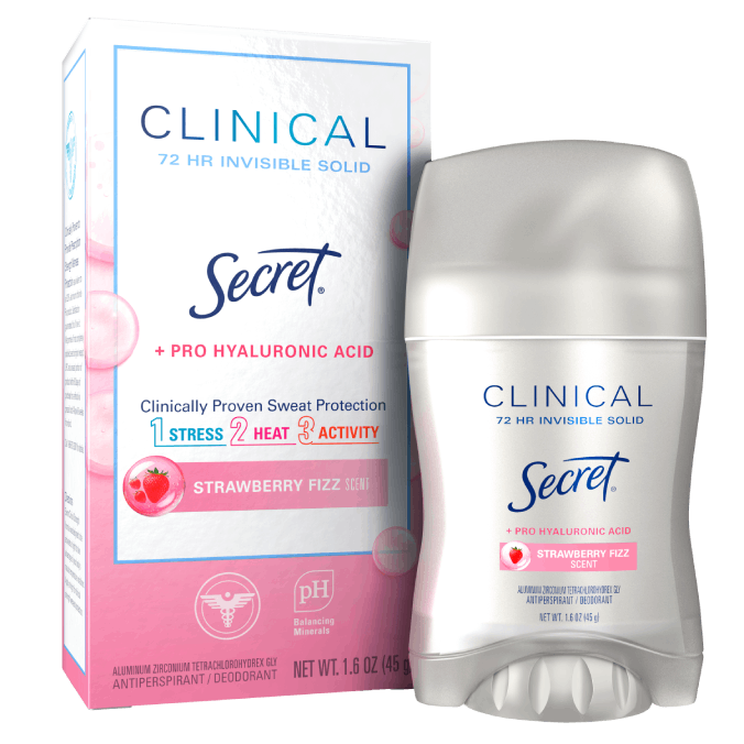 Clinical Strength Invisible Solid Strawberry Fizz | Secret | Secret