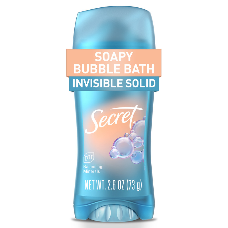 Secret soapy bubble bath, invisible solid, packaging