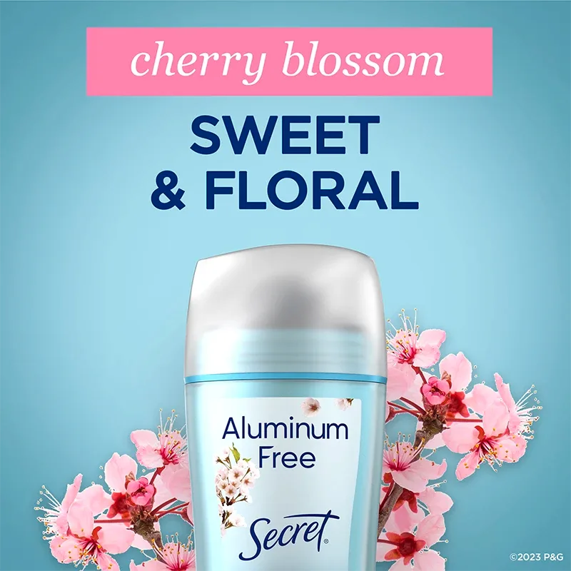 Secret Aluminum Free Deodorant  Cherry Blossom Sweet & Floral