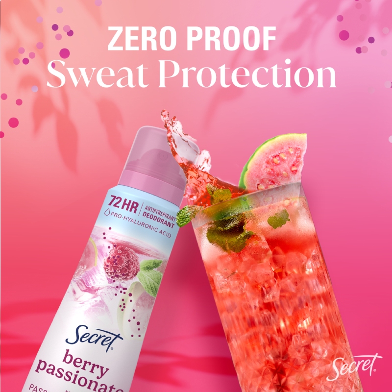 Secret Dry Spray Antiperspirant Deodorant - Berry Passionate