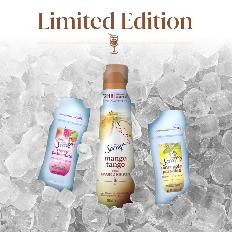 Secret Fresh Clear Gel Antiperspirant and Deodorant - Pineapple