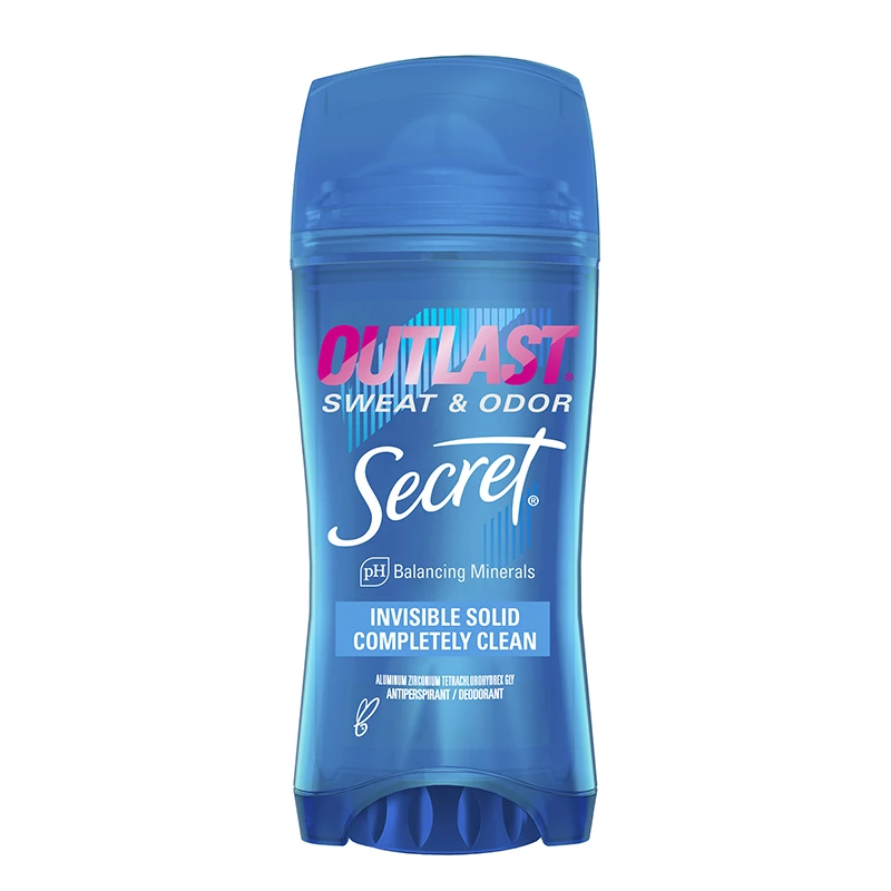 Outlast Invisible Solid Deodorant Completely Clean Front Image