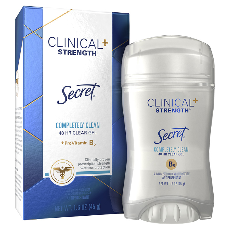Clinical Strength Clear Gel Deodorant Completely Clean 1