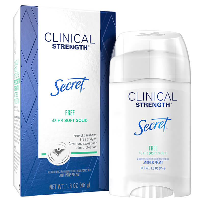 Clinical Strength Soft Solid Deodorant Free Unscented 1.6 oz