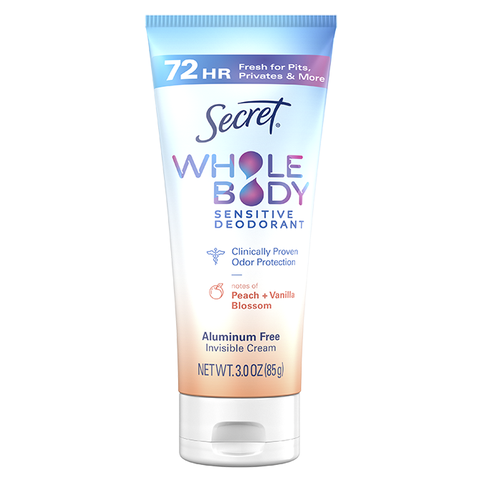 Whole Body Aluminum Free Deodorant Clear Cream Peach & Vanilla