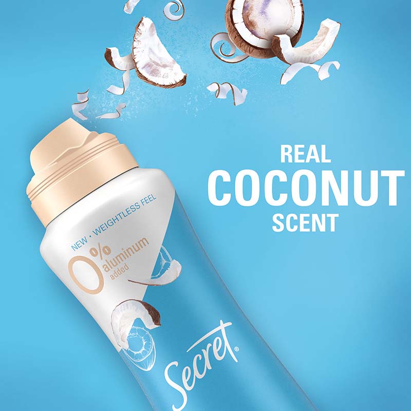 Aluminum Free Dry Spray - Real Coconut Scent