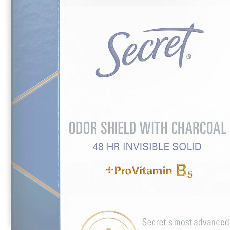 Clinical Strength - Odor Shield with Charcoal 48 HR Invisible Solid with ProVitamin B5