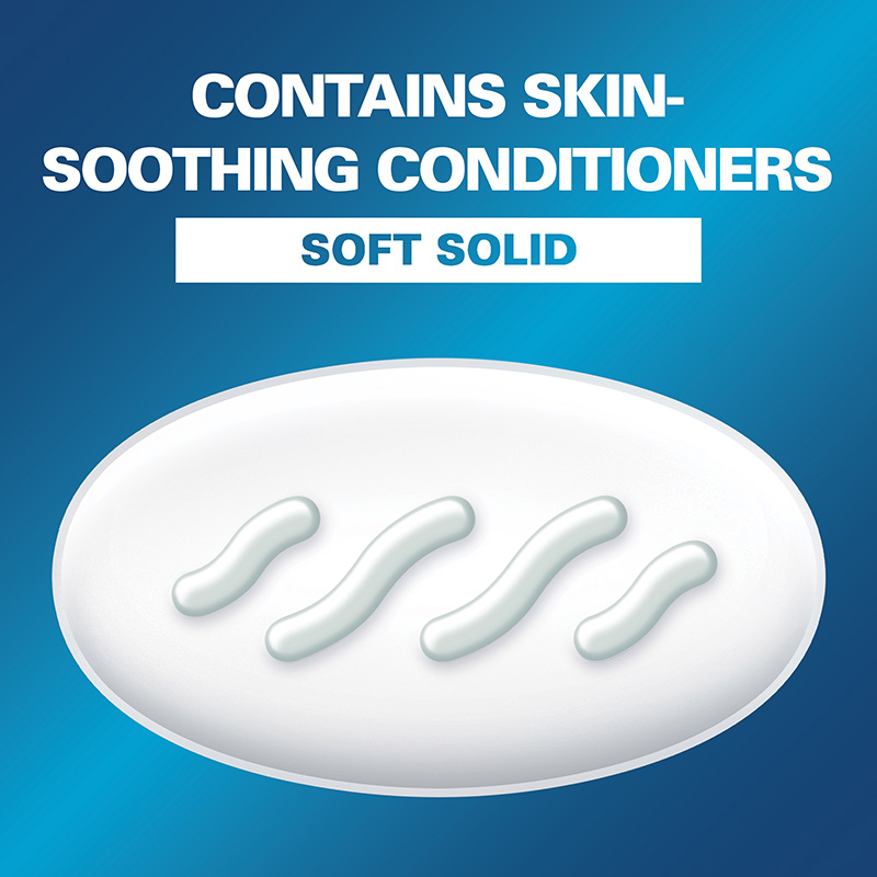 Contains Skin-soothing Conditioners Soft Solid