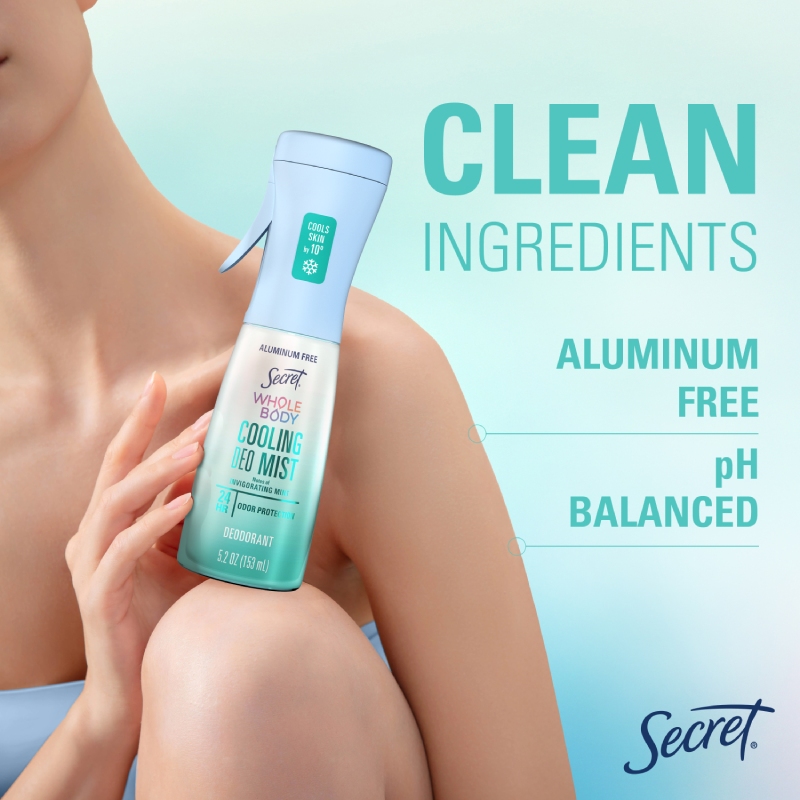 キズナミスト　secret Secret Whole Body Cooling Deodorant Mist - Invigorating Mint