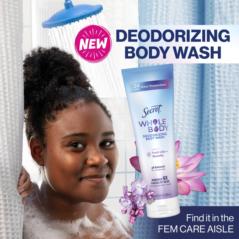 Deodorizing Body Wash for Women Lilac & Waterlily | Secret | Secret