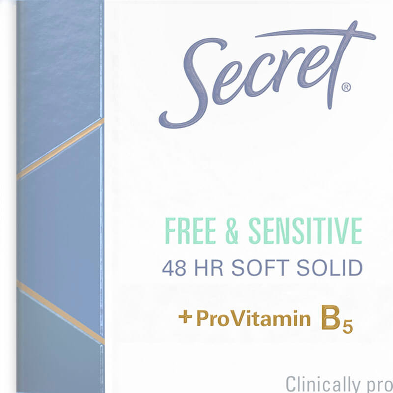 Clinical Strength Deodorant Free 48 Hour Soft Solid with ProVitamin B5