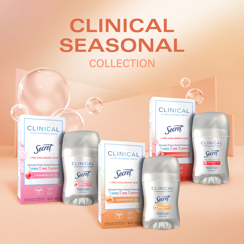 Clinical Strength Invisible Solid Strawberry Fizz | Secret | Secret