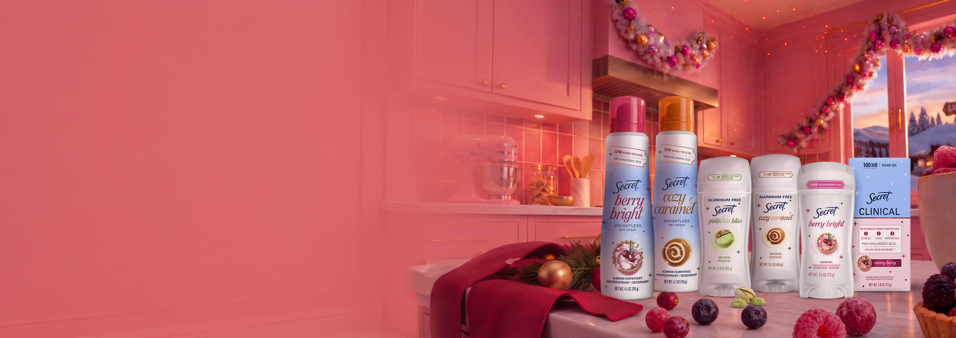 Holiday Secret collection Homepage banner