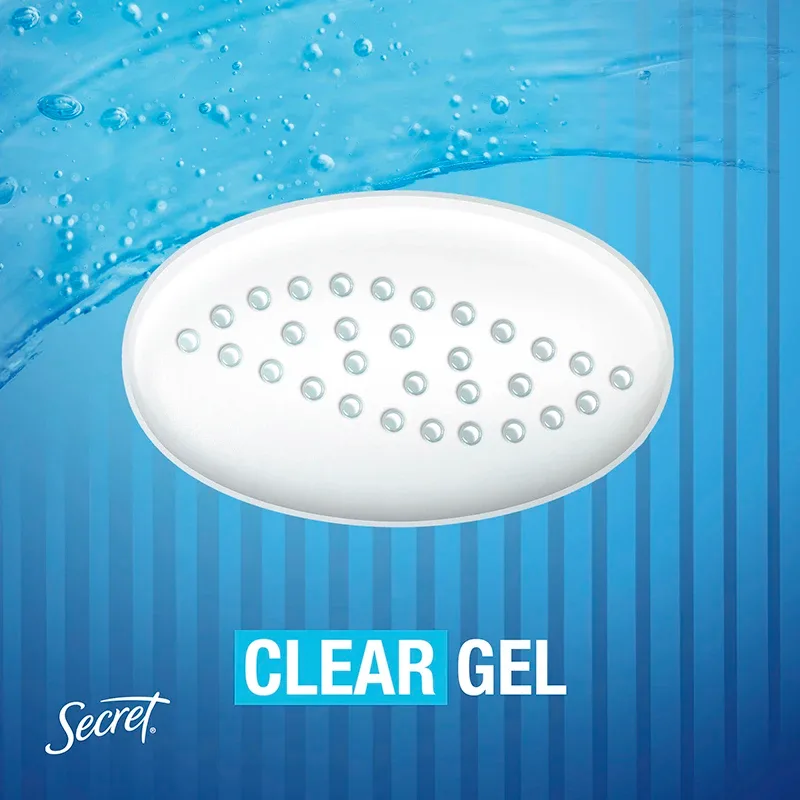 A close-up of a gel