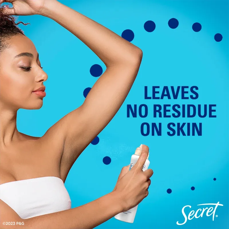 Leaves no residue on skin