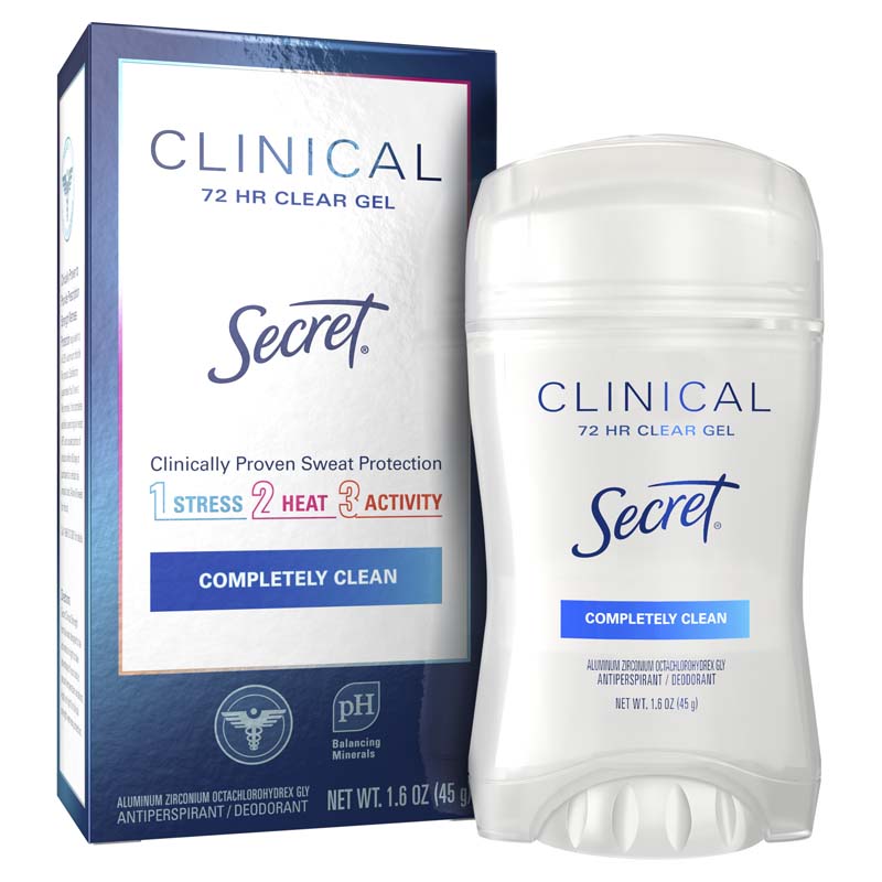 Clinical Strength Clear Gel Deodorant Completely Clean