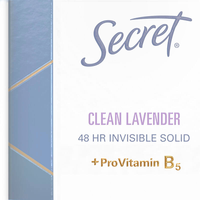 Clinical Strength - Clean Lavender 48HR Invisible Solid with ProVitamin B5