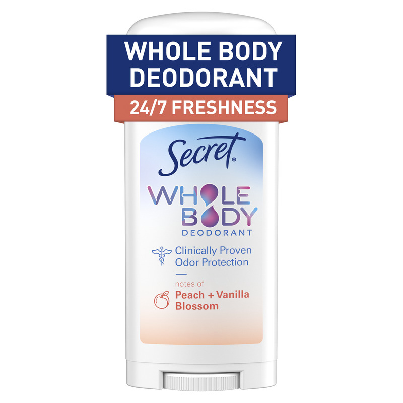 Secret Whole Body Peach & Vanilla Deodorant Stick Tube