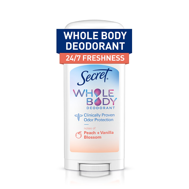 Secret Whole Body Peach & Vanilla Deodorant Stick Tube