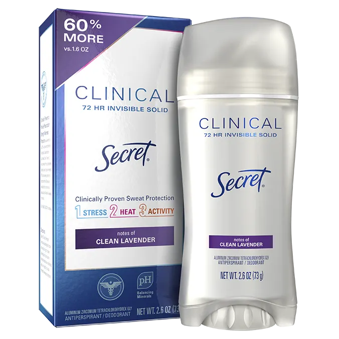 Clinical Strength Invisible Solid - Clean Lavender 2.6 oz