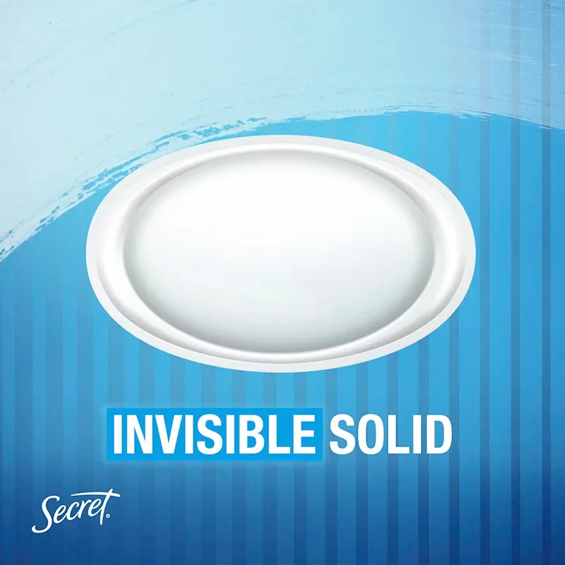 Invisible solid on a blue background