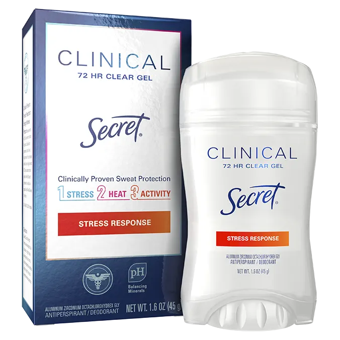 Clinical Strength Clear Gel Deodorant Stress Response