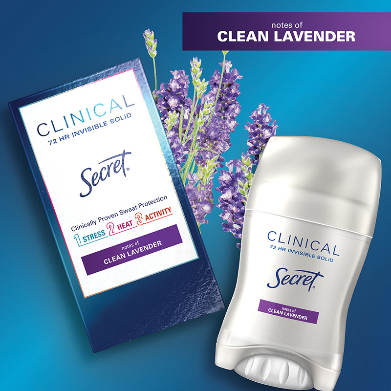 Clinical Strength Invisible Solid Deodorant Clean Lavender