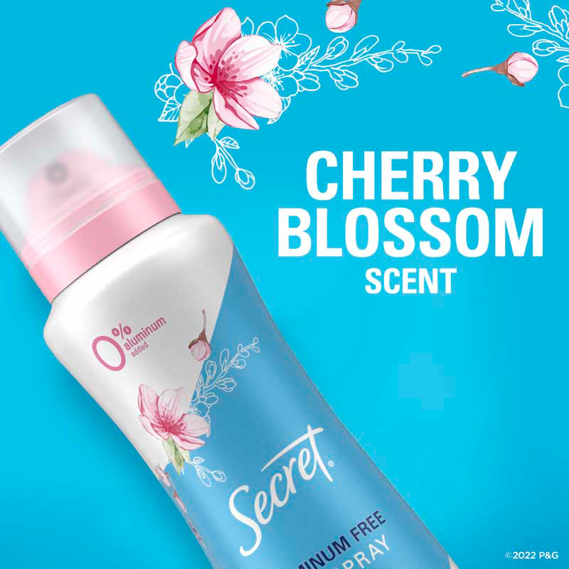 Aluminum Free Dry Spray - Cherry Blossom Scent