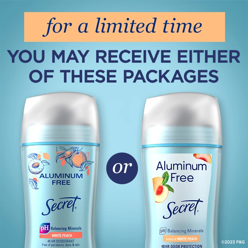 Aluminum Free Deodorant - White Peach for a limited time