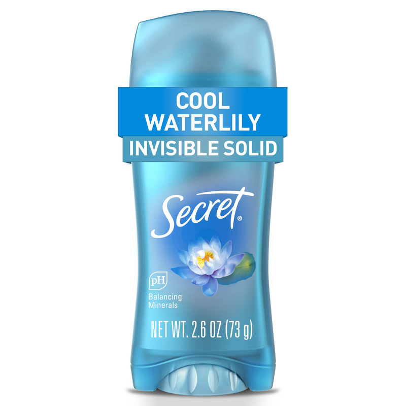 Secret cool waterlily clear gel packaging