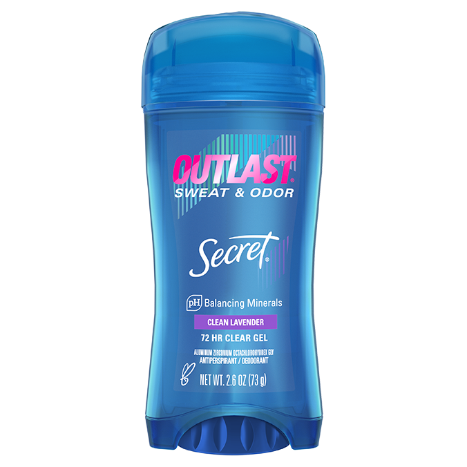 Outlast Clear Gel Deodorant Clean Lavender