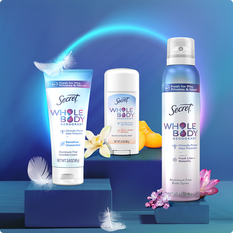 Whole Body Aluminum Free Deodorant Clear Cream Peach & Vanilla