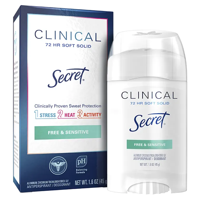 Clinical Strength Soft Solid Deodorant Free Unscented 1.6 oz