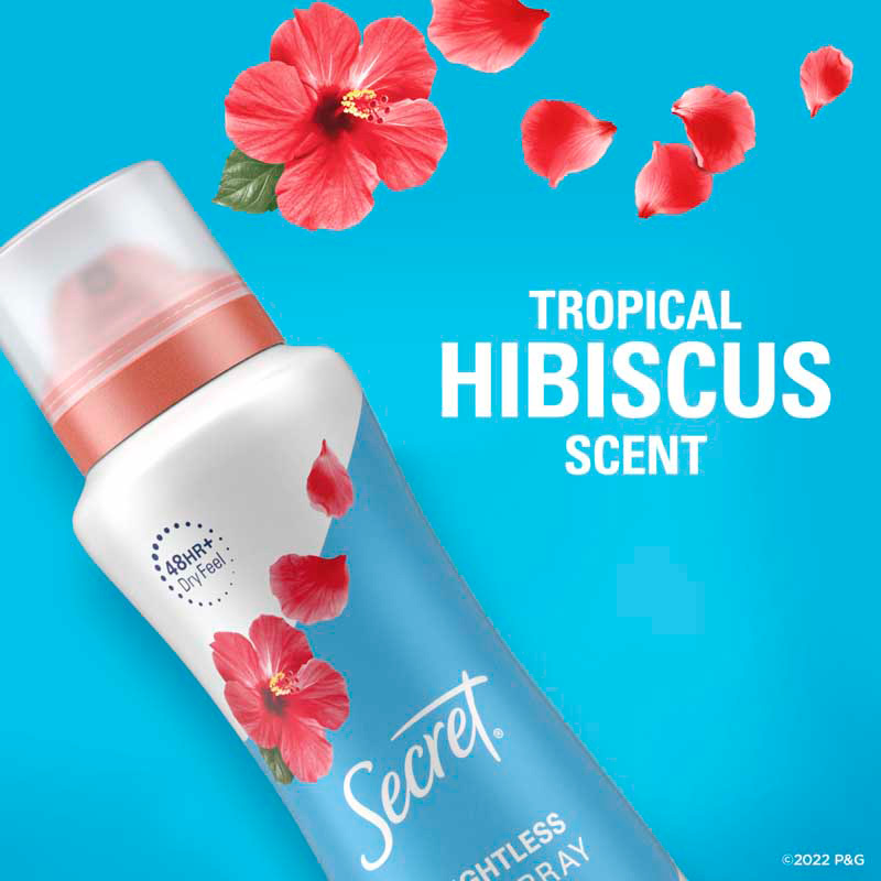 Antiperspirant Dry Spray - Tropical Hibiscus scent