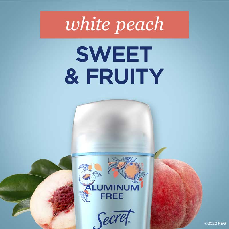 Secret Aluminum Free Deodorant - White Peach
