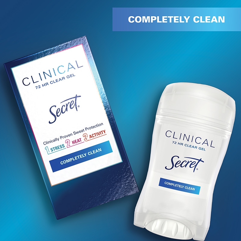 Clinical Strength Clear Gel Deodorant Completely Clean