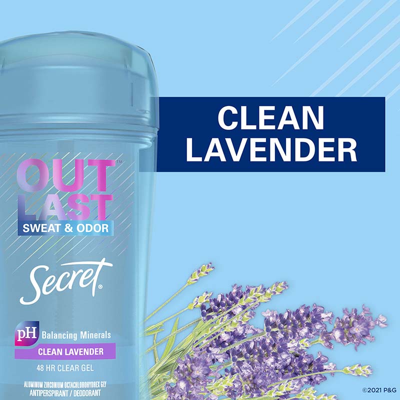 Outlast Clear Gel Deodorant Clean Lavender