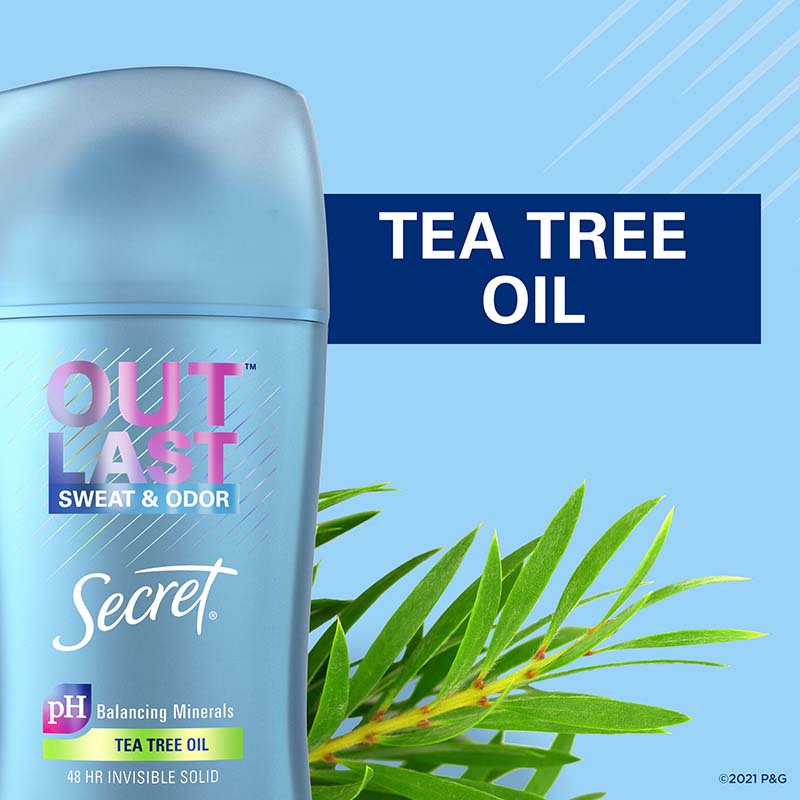 Outlast Invisible Solid Deodorant Tea Tree Oil | Secret