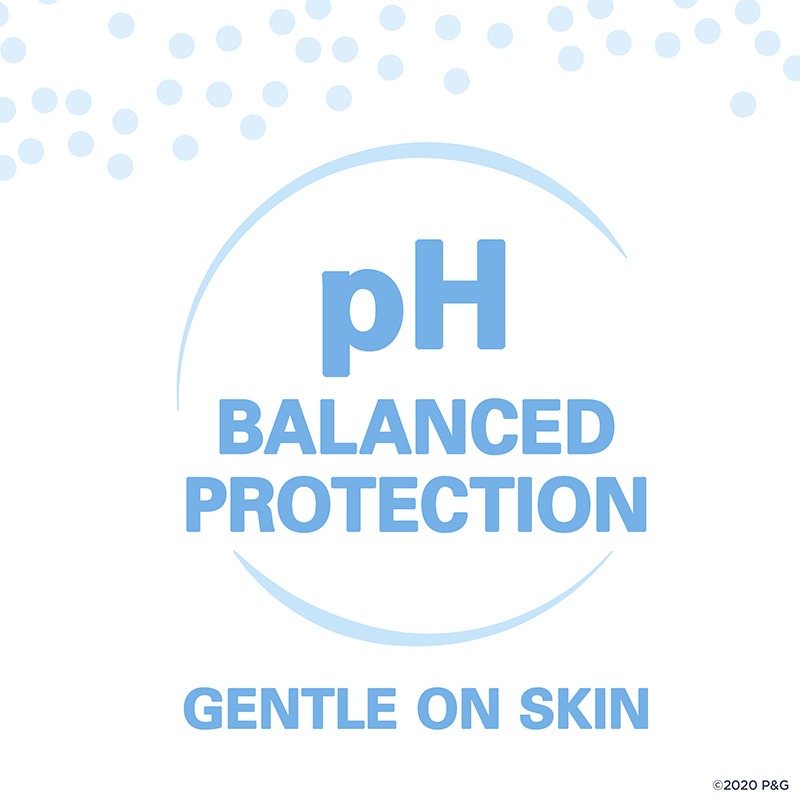 pH Balanced protection gentle on skin