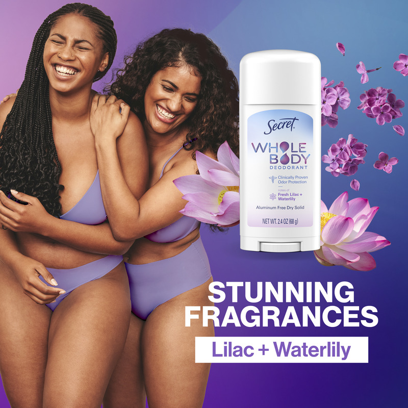 Whole Body Stick Aluminum Free Deodorant for Women Fresh Lilac
