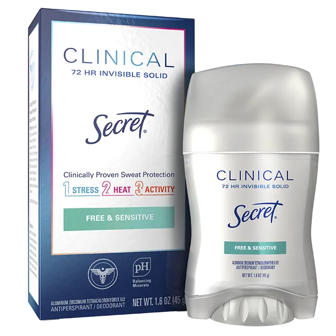 Clinical Strength Invisible Solid Free & Sensitive 1.6 oz