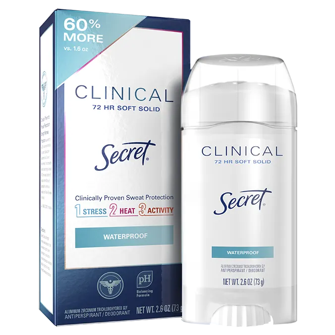 Clinical Strength Soft Solid Deodorant Waterproof 2.6 oz