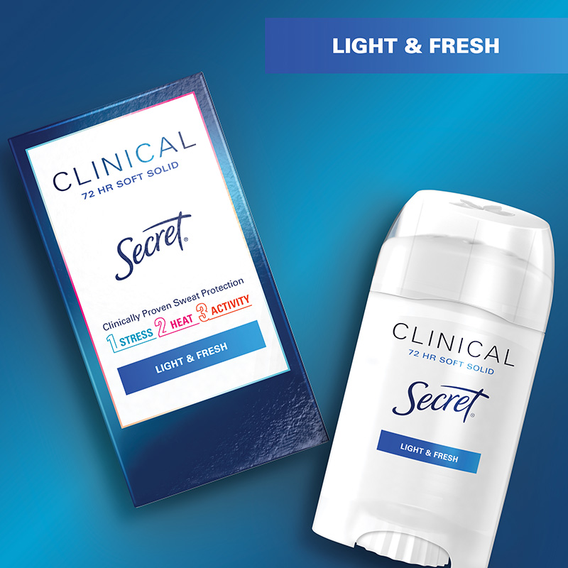 Clinical Strength Soft Solid Deodorant Light and Fresh Scent