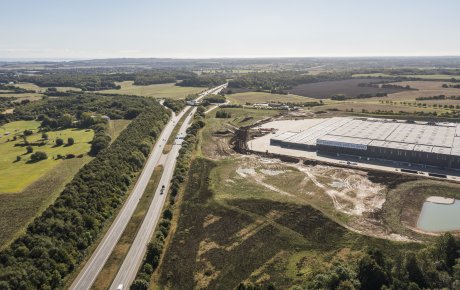 Tankedalsvej i Kolding Syd løber lige forbi det store nye erhvervsområde Vision Park.