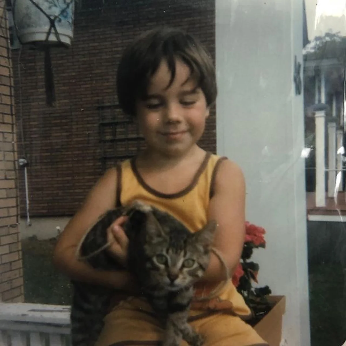 Roberto and his Cat.