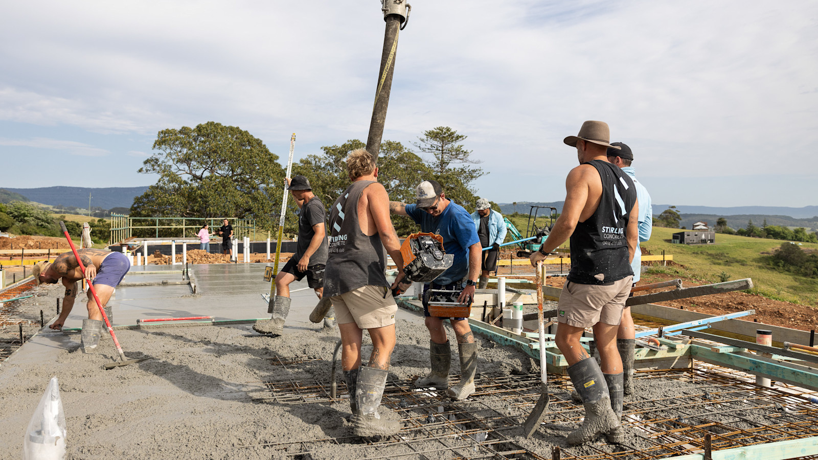 East Wing Foundation Pour