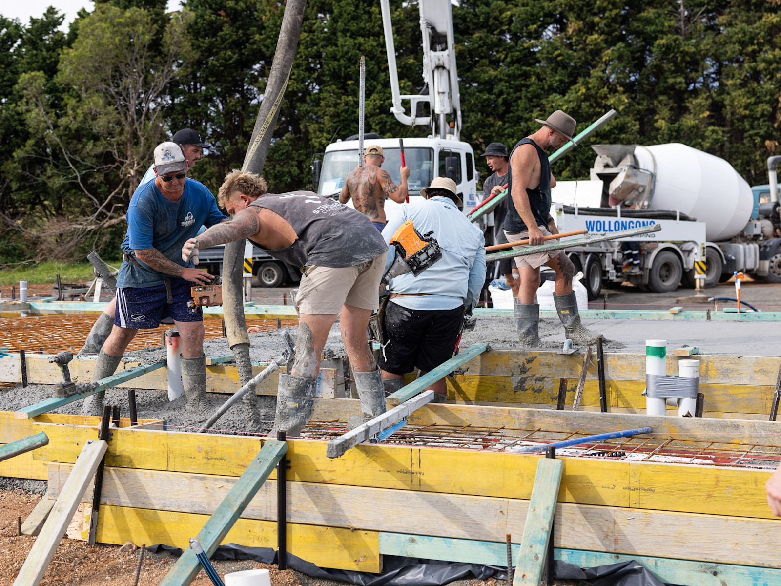 East Wing Foundation Pour — image 2