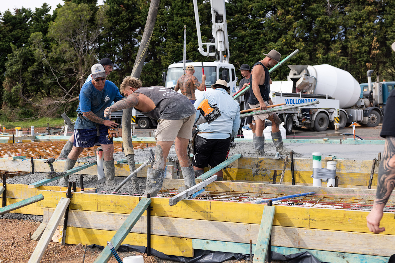 East Wing Foundation Pour — image 2