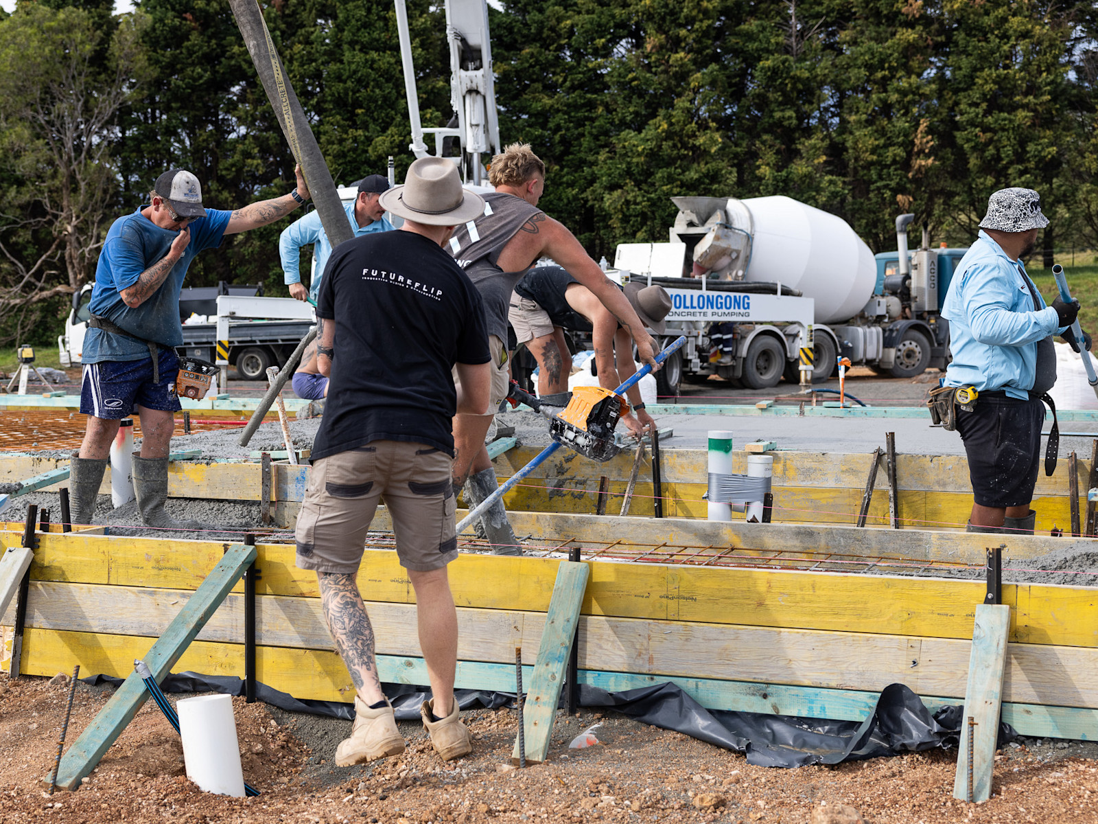East Wing Foundation Pour — image 4